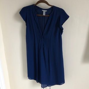 Blue short sleeve dress